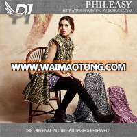 PHILEASY 2012 NEW STYLE 100% spun rayon screen printed woven fabric