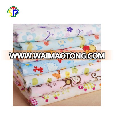 China supplier cute soft brushed 100% cotton flannel fabric 20x10 for bed sheet/baby blanket /garment